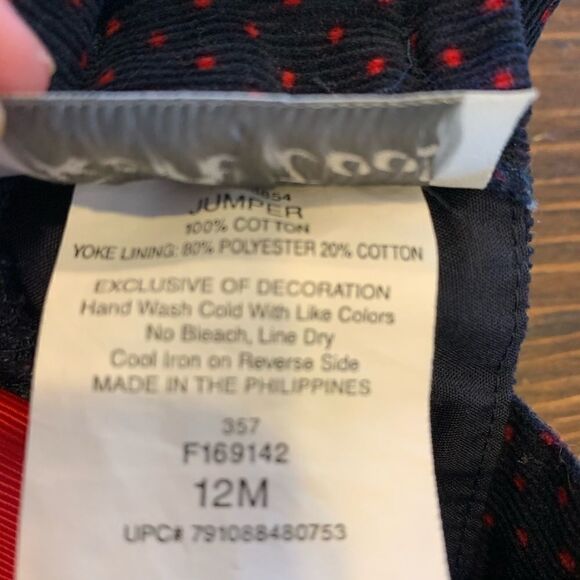 Ladybug Corduroy Jumper 12M by Rare Too! - Picture 9 of 9